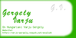 gergely varju business card